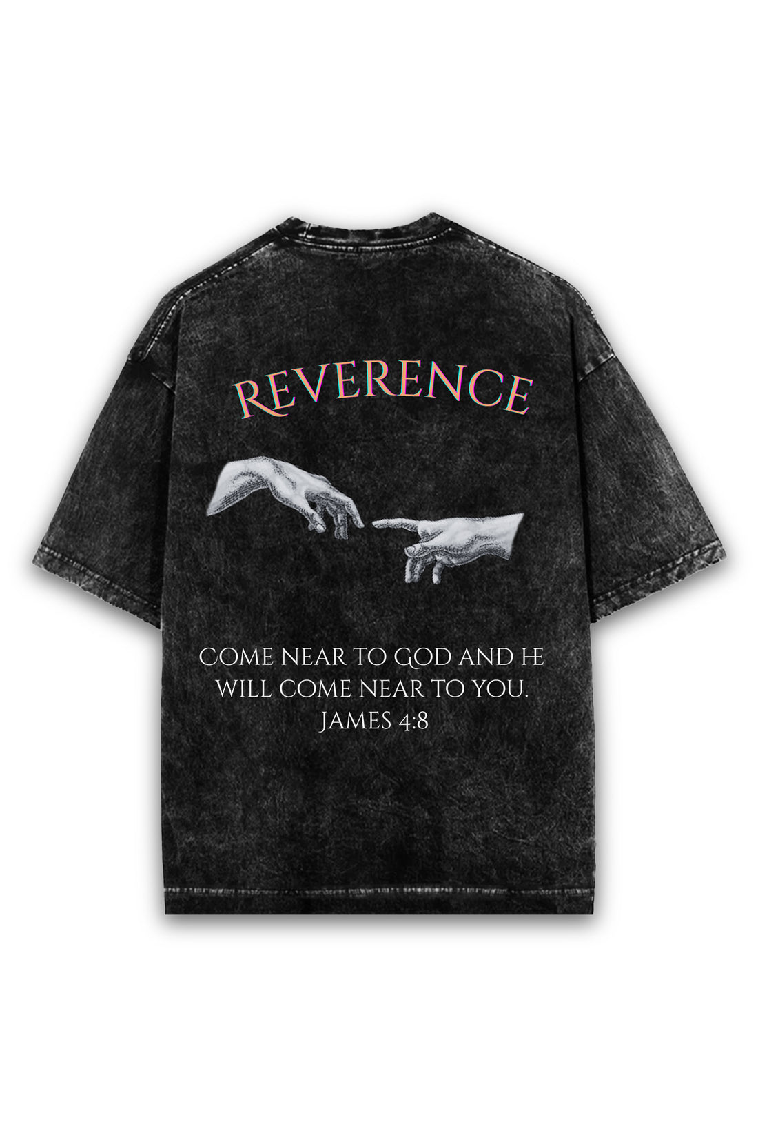 Reverence “Creation of Adam” Oversized Acid Washed Tee