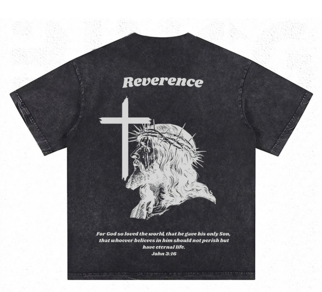 Reverence “Lord's Sacrifice“ Oversized Acid Washed Tee