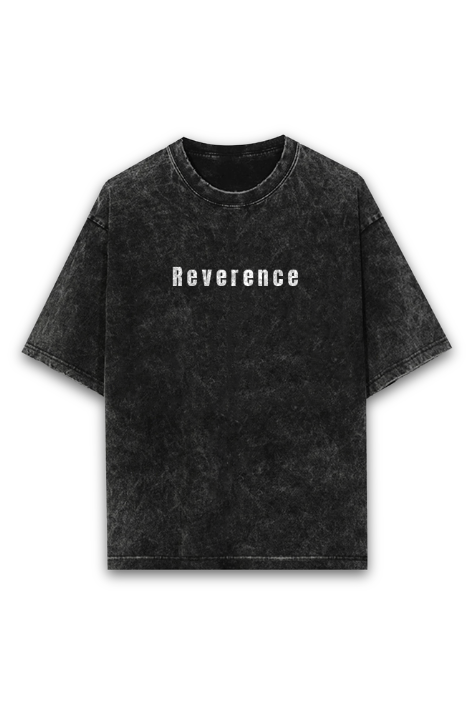 Reverence “Cross” Oversized Acid Washed Tee